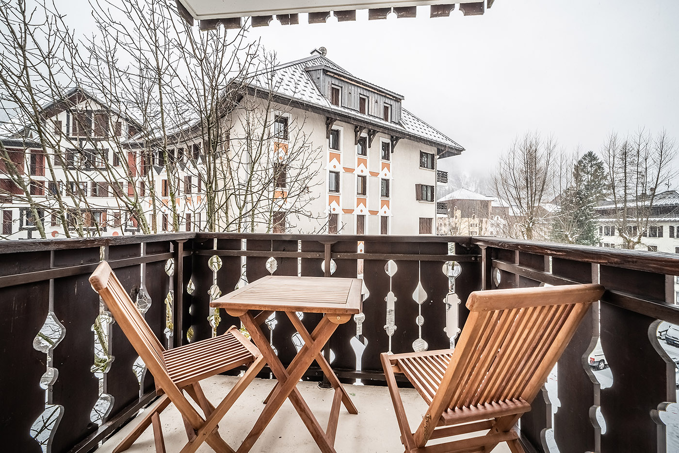 Chamonix centre - Studio Iris Mont-Blanc view